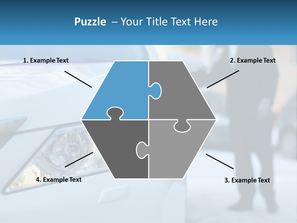 A Man In A Suit Standing Next To A Car PowerPoint Template