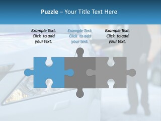 A Man In A Suit Standing Next To A Car PowerPoint Template