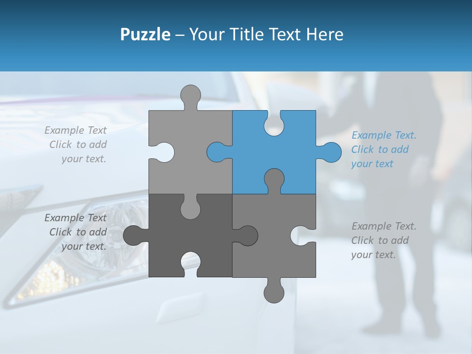 A Man In A Suit Standing Next To A Car PowerPoint Template