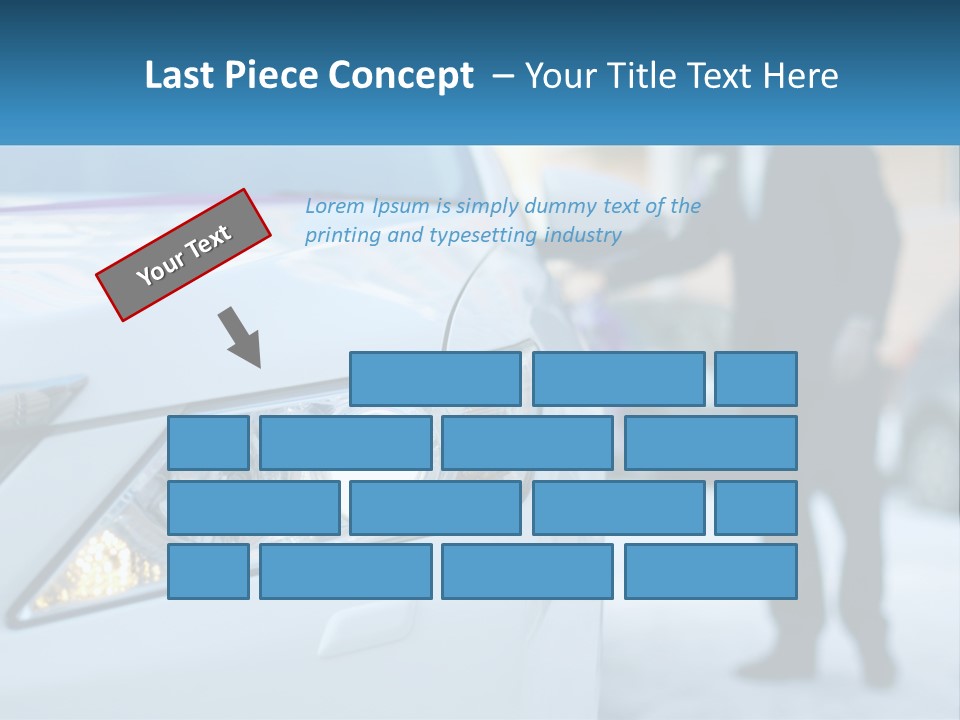 A Man In A Suit Standing Next To A Car PowerPoint Template