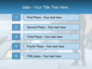 A Man In A Suit Standing Next To A Car PowerPoint Template
