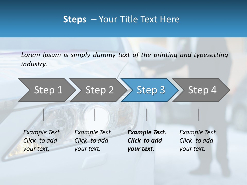 A Man In A Suit Standing Next To A Car PowerPoint Template