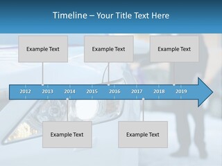 A Man In A Suit Standing Next To A Car PowerPoint Template