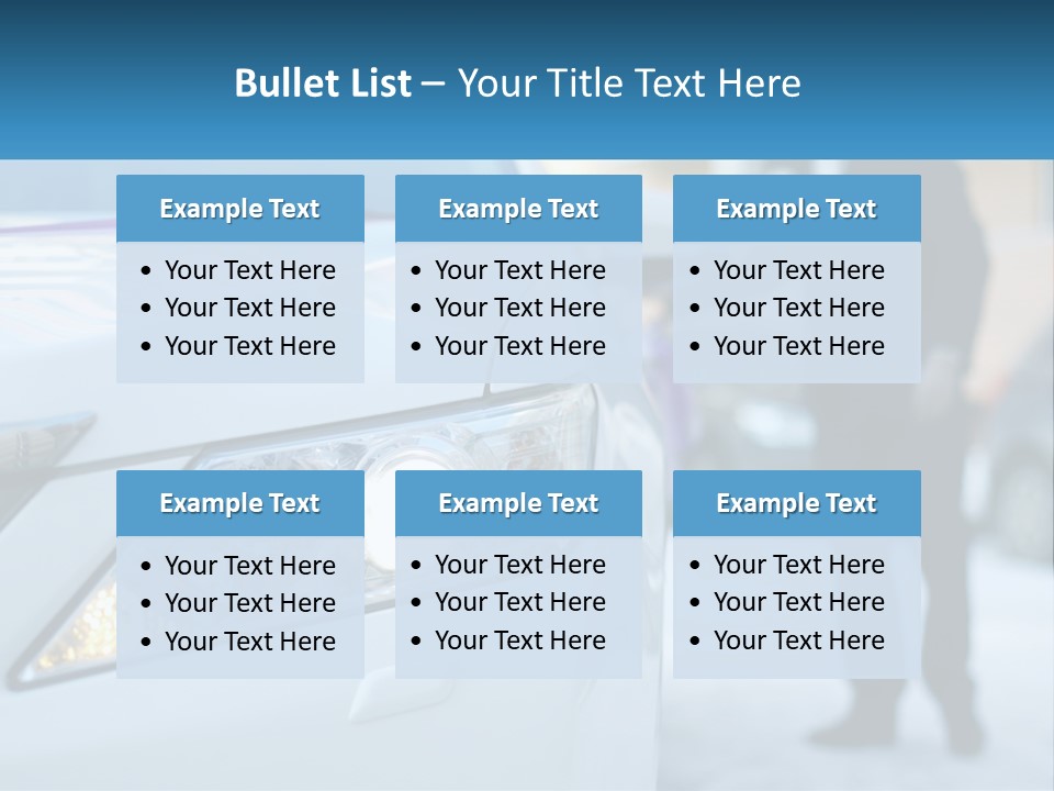 A Man In A Suit Standing Next To A Car PowerPoint Template