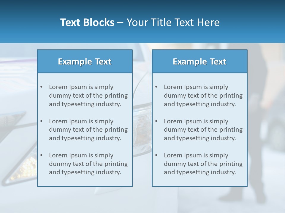 A Man In A Suit Standing Next To A Car PowerPoint Template