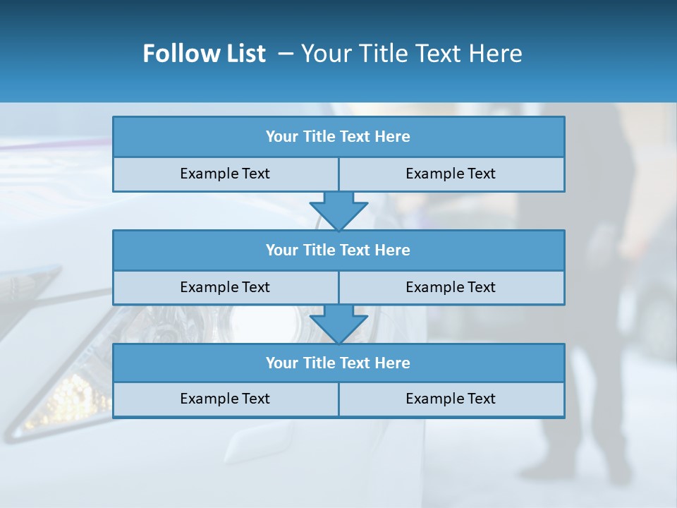 A Man In A Suit Standing Next To A Car PowerPoint Template