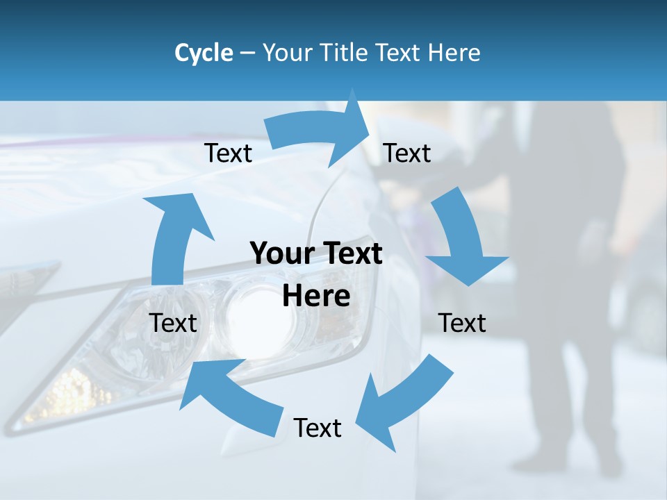 A Man In A Suit Standing Next To A Car PowerPoint Template