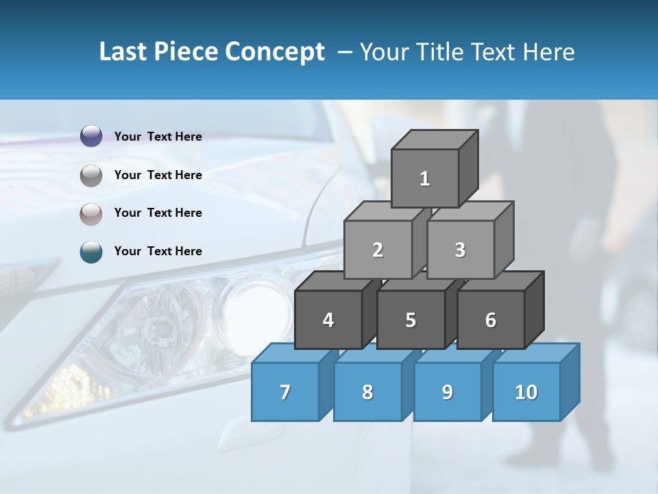 A Man In A Suit Standing Next To A Car PowerPoint Template