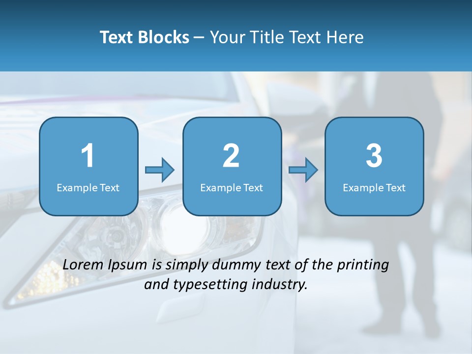 A Man In A Suit Standing Next To A Car PowerPoint Template
