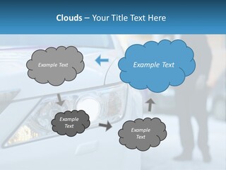 A Man In A Suit Standing Next To A Car PowerPoint Template