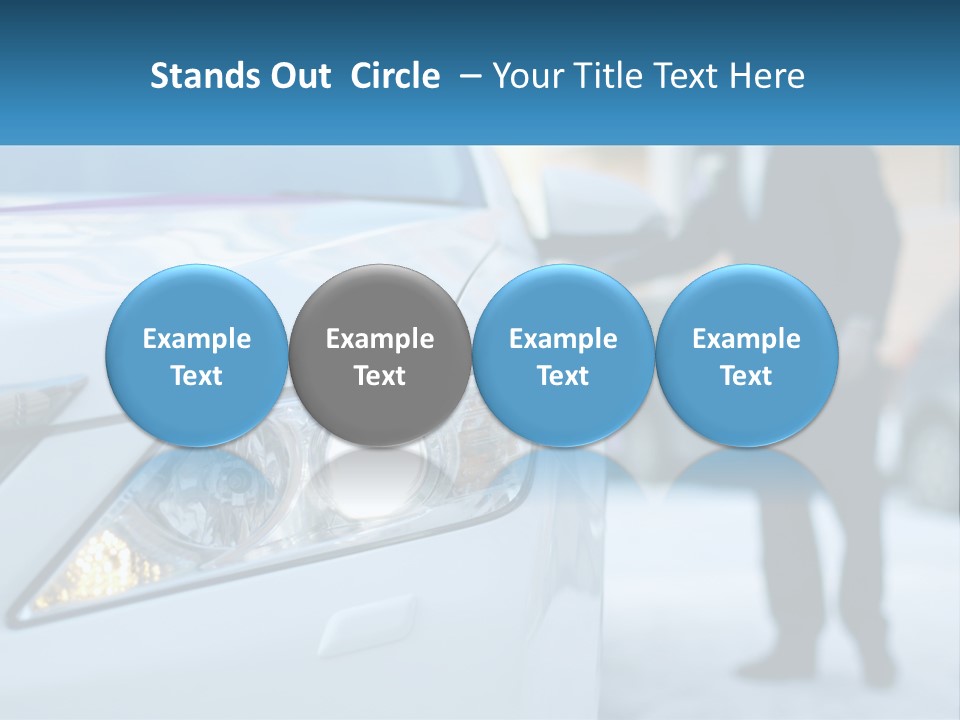 A Man In A Suit Standing Next To A Car PowerPoint Template