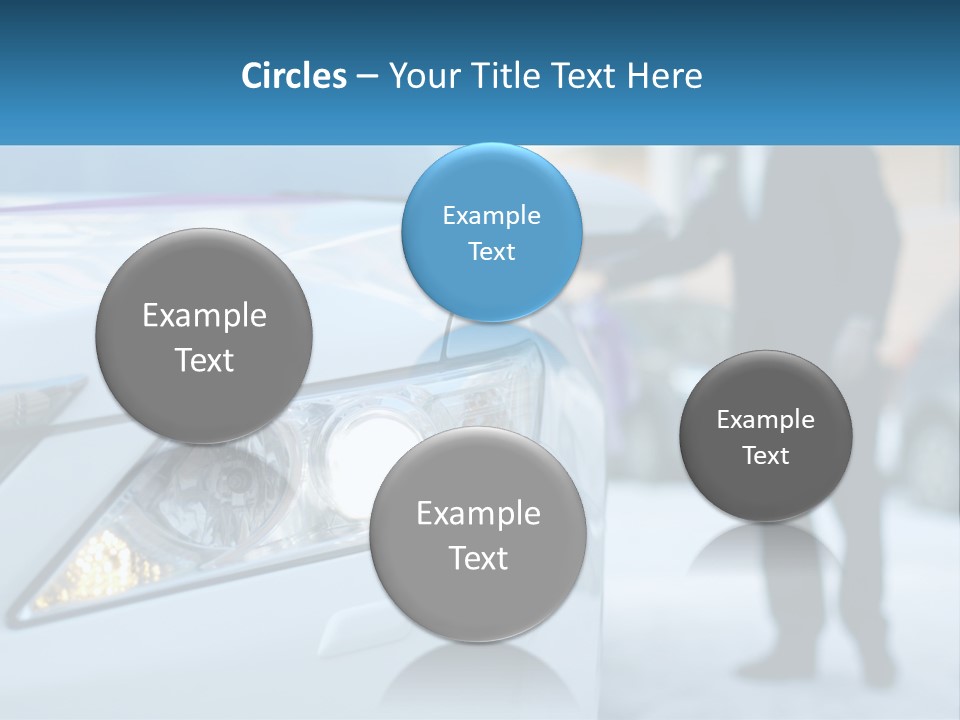 A Man In A Suit Standing Next To A Car PowerPoint Template