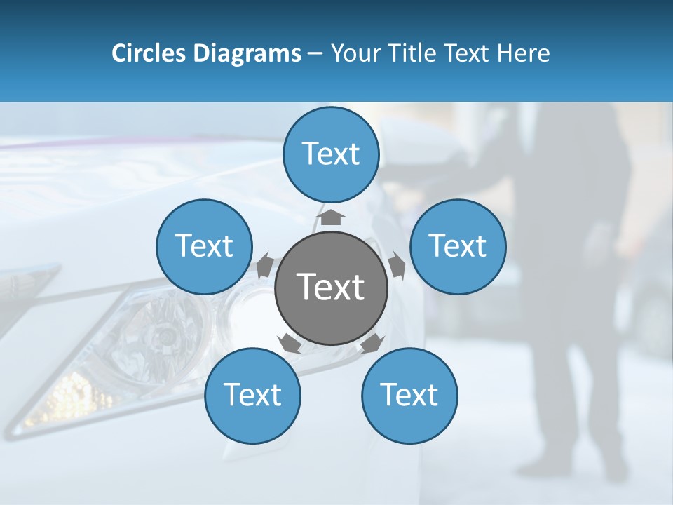 A Man In A Suit Standing Next To A Car PowerPoint Template