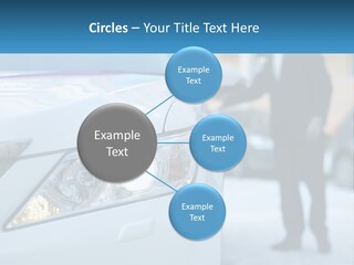 A Man In A Suit Standing Next To A Car PowerPoint Template