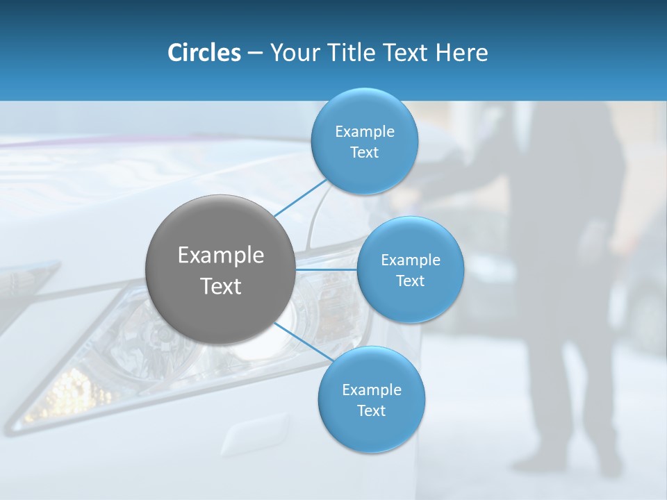 A Man In A Suit Standing Next To A Car PowerPoint Template