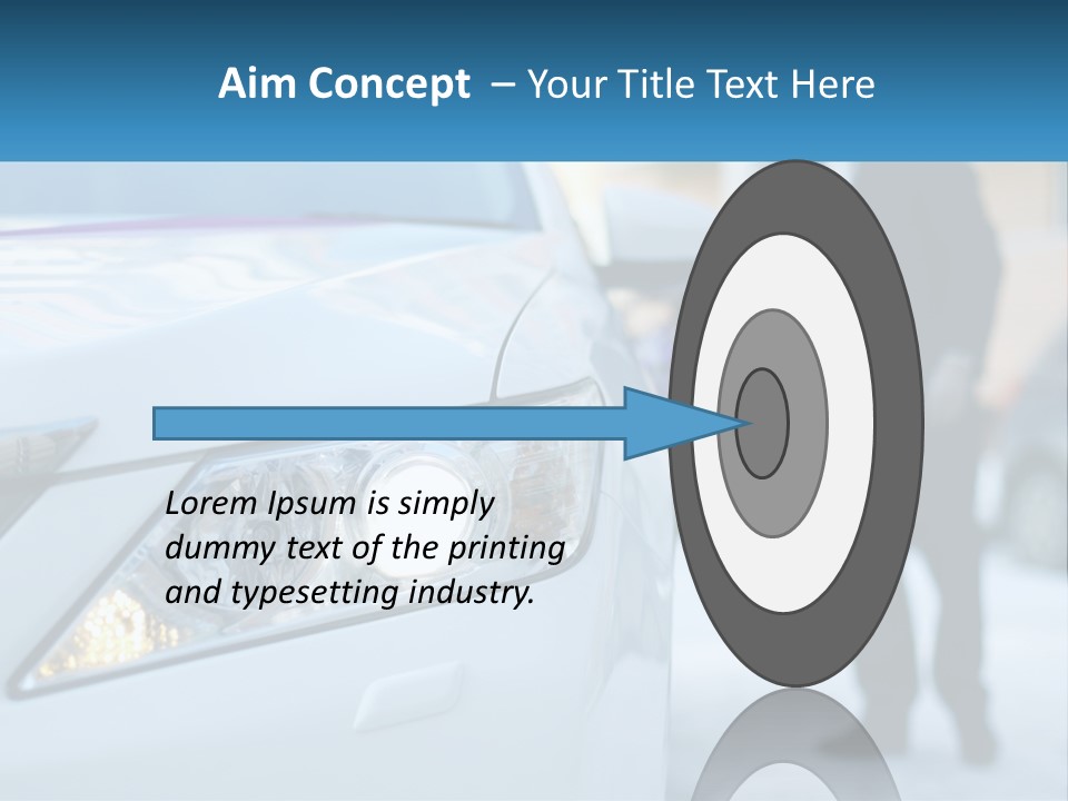 A Man In A Suit Standing Next To A Car PowerPoint Template