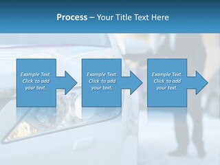 A Man In A Suit Standing Next To A Car PowerPoint Template