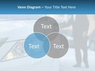 A Man In A Suit Standing Next To A Car PowerPoint Template