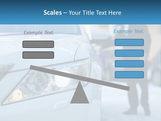 A Man In A Suit Standing Next To A Car PowerPoint Template