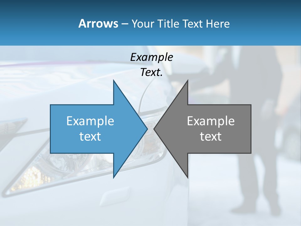 A Man In A Suit Standing Next To A Car PowerPoint Template