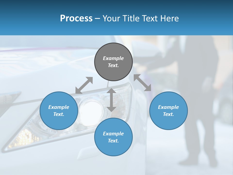 A Man In A Suit Standing Next To A Car PowerPoint Template