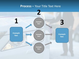A Man In A Suit Standing Next To A Car PowerPoint Template