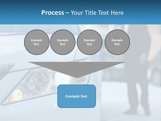 A Man In A Suit Standing Next To A Car PowerPoint Template