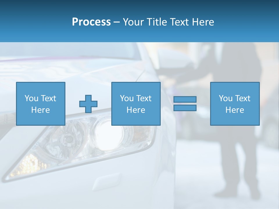 A Man In A Suit Standing Next To A Car PowerPoint Template