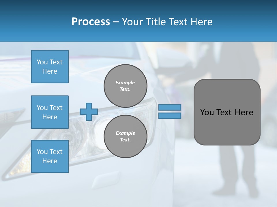 A Man In A Suit Standing Next To A Car PowerPoint Template