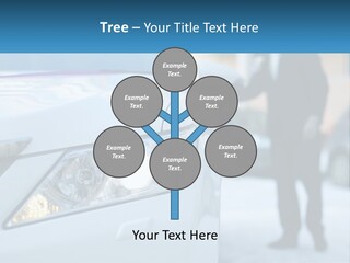 A Man In A Suit Standing Next To A Car PowerPoint Template