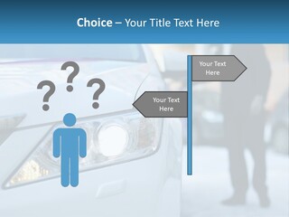 A Man In A Suit Standing Next To A Car PowerPoint Template