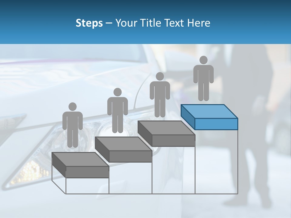 A Man In A Suit Standing Next To A Car PowerPoint Template