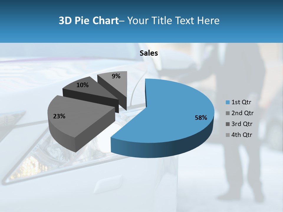 A Man In A Suit Standing Next To A Car PowerPoint Template