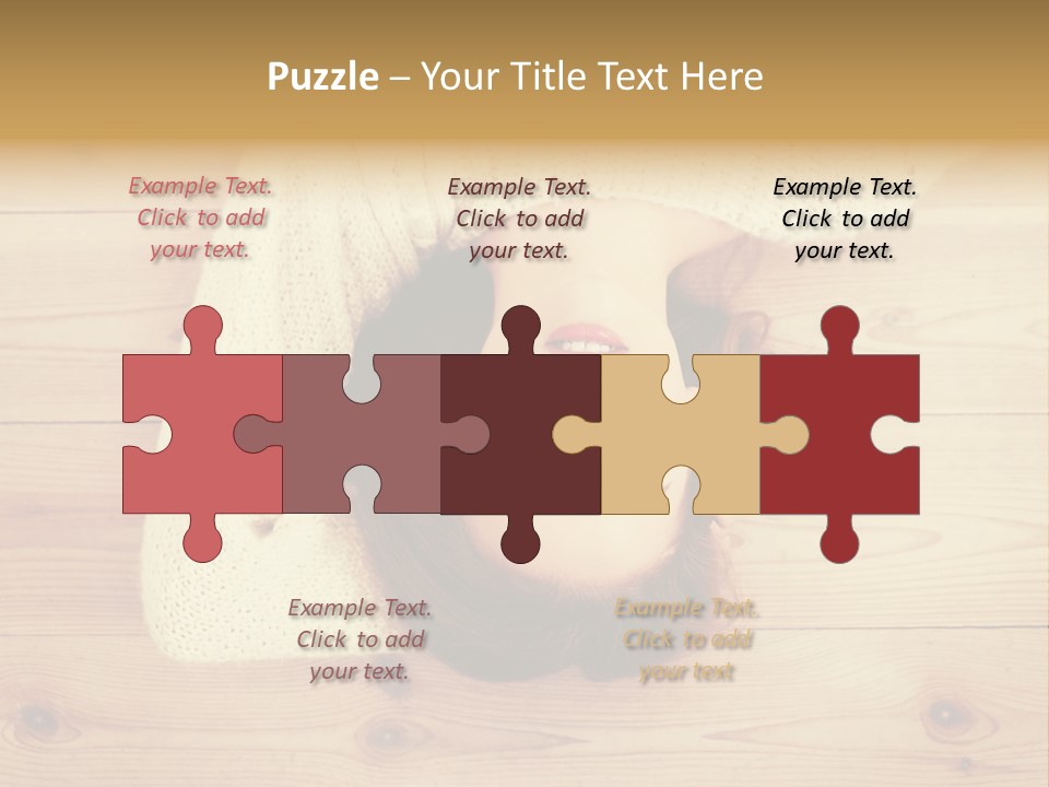 A Woman Laying Down On A Wooden Floor With Her Eyes Closed PowerPoint Template