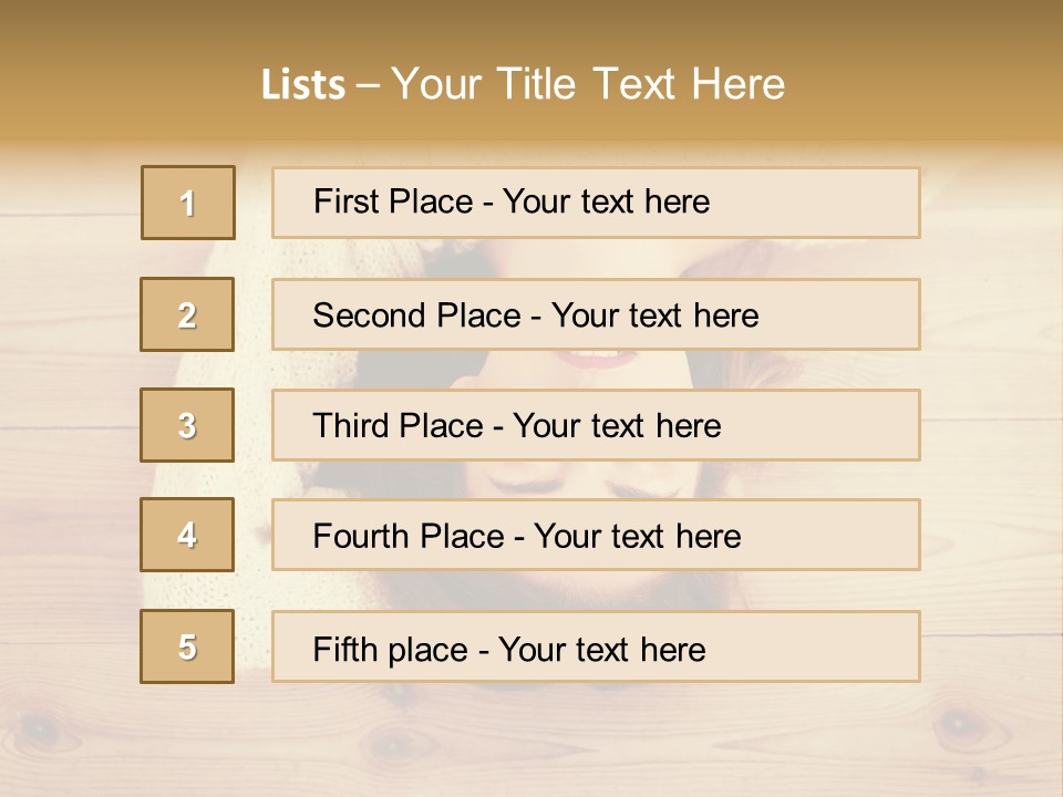 A Woman Laying Down On A Wooden Floor With Her Eyes Closed PowerPoint Template