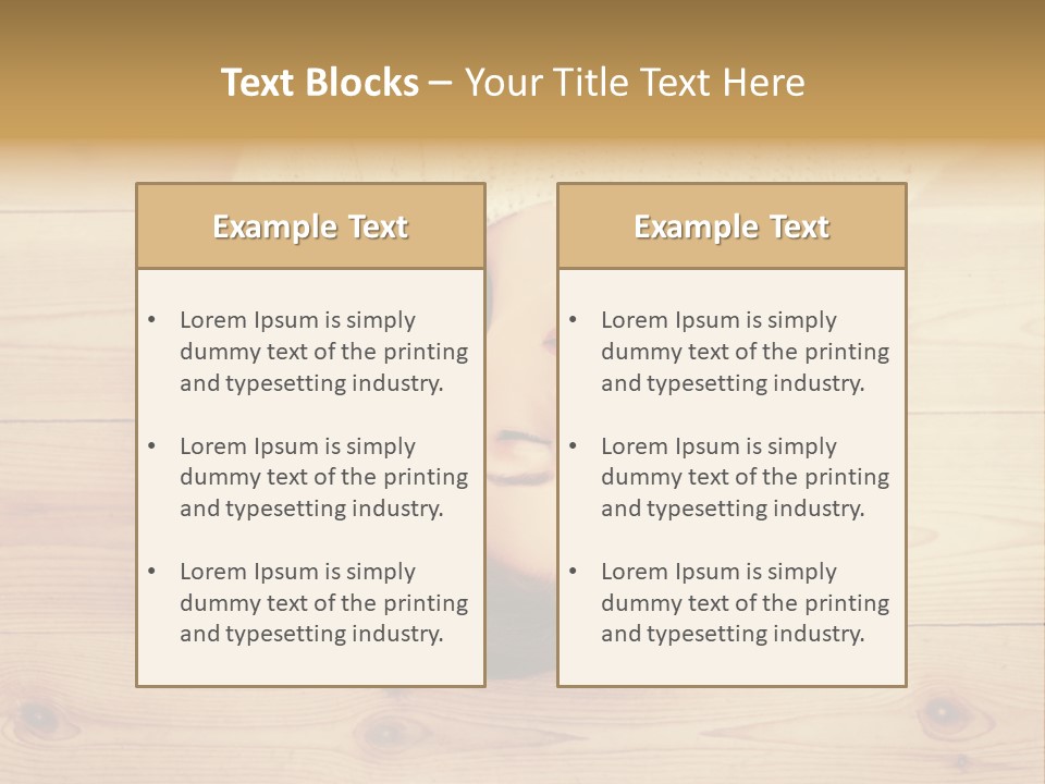 A Woman Laying Down On A Wooden Floor With Her Eyes Closed PowerPoint Template