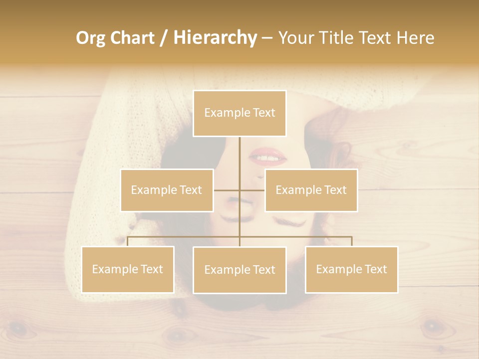 A Woman Laying Down On A Wooden Floor With Her Eyes Closed PowerPoint Template