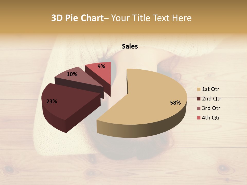 A Woman Laying Down On A Wooden Floor With Her Eyes Closed PowerPoint Template