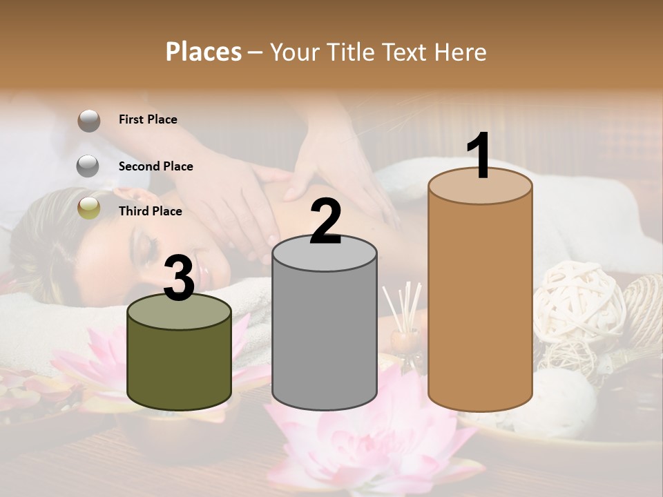 A Woman Getting A Back Massage At A Spa PowerPoint Template