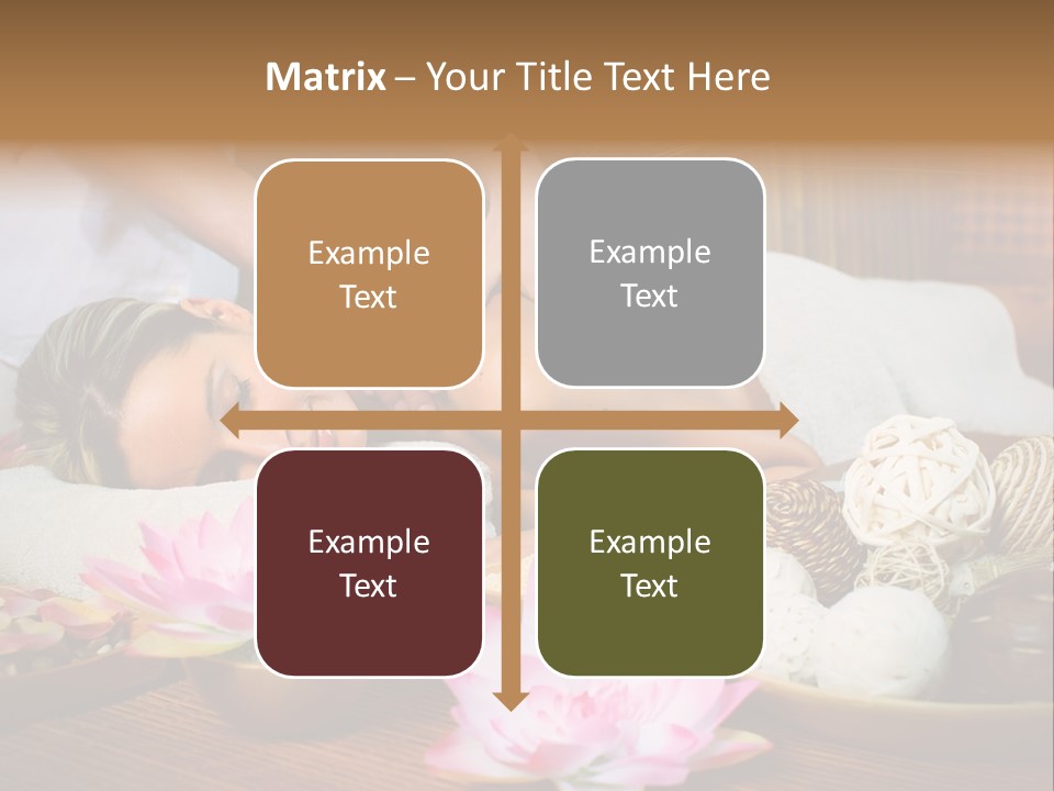 A Woman Getting A Back Massage At A Spa PowerPoint Template