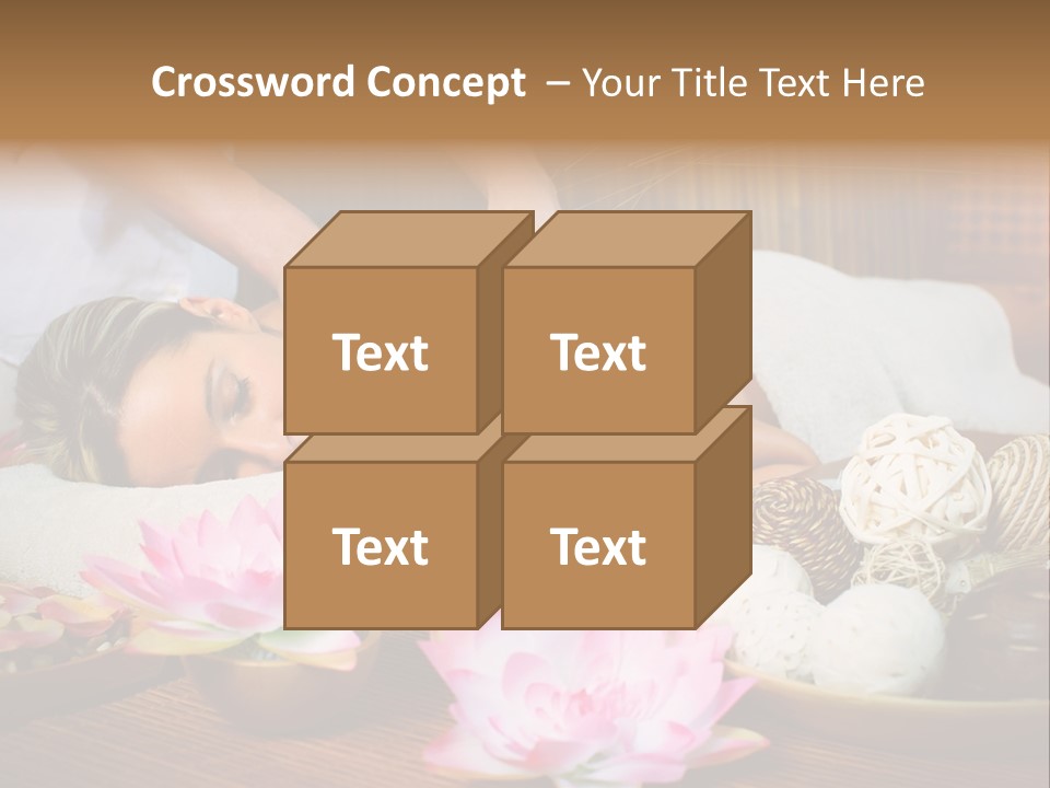 A Woman Getting A Back Massage At A Spa PowerPoint Template