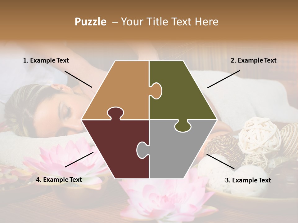 A Woman Getting A Back Massage At A Spa PowerPoint Template