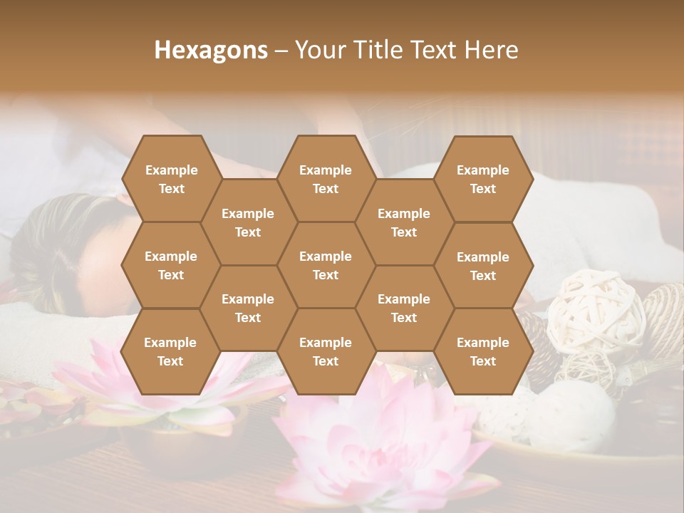 A Woman Getting A Back Massage At A Spa PowerPoint Template