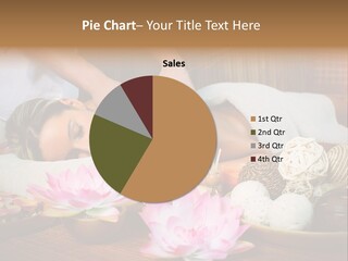 A Woman Getting A Back Massage At A Spa PowerPoint Template