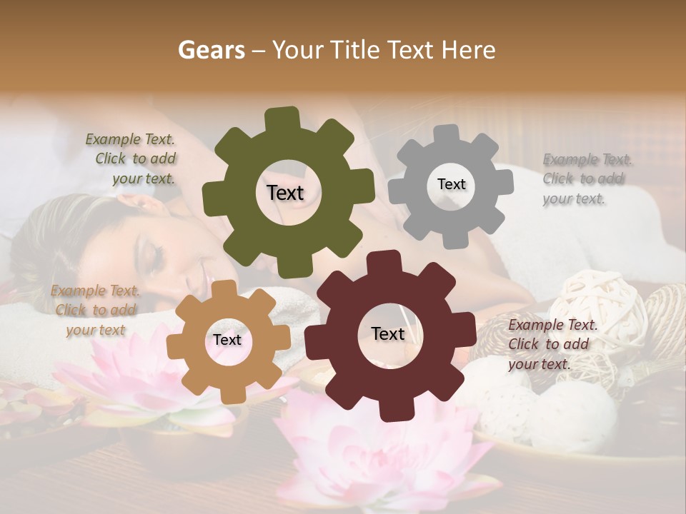 A Woman Getting A Back Massage At A Spa PowerPoint Template