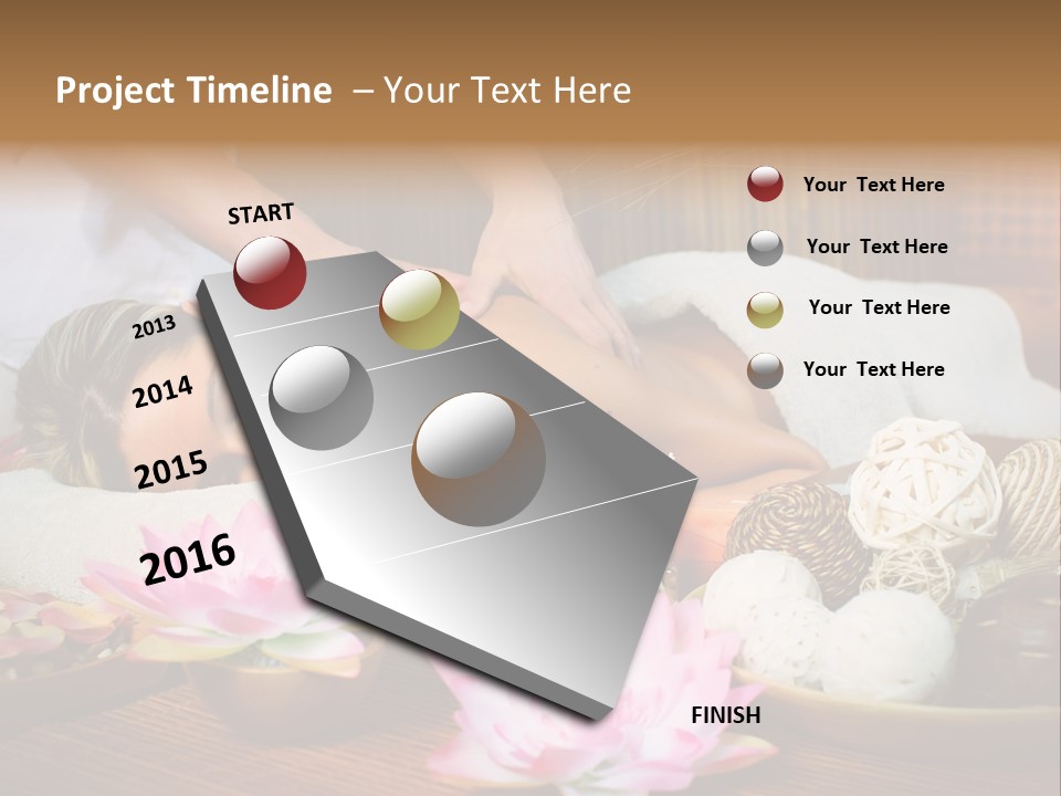 A Woman Getting A Back Massage At A Spa PowerPoint Template