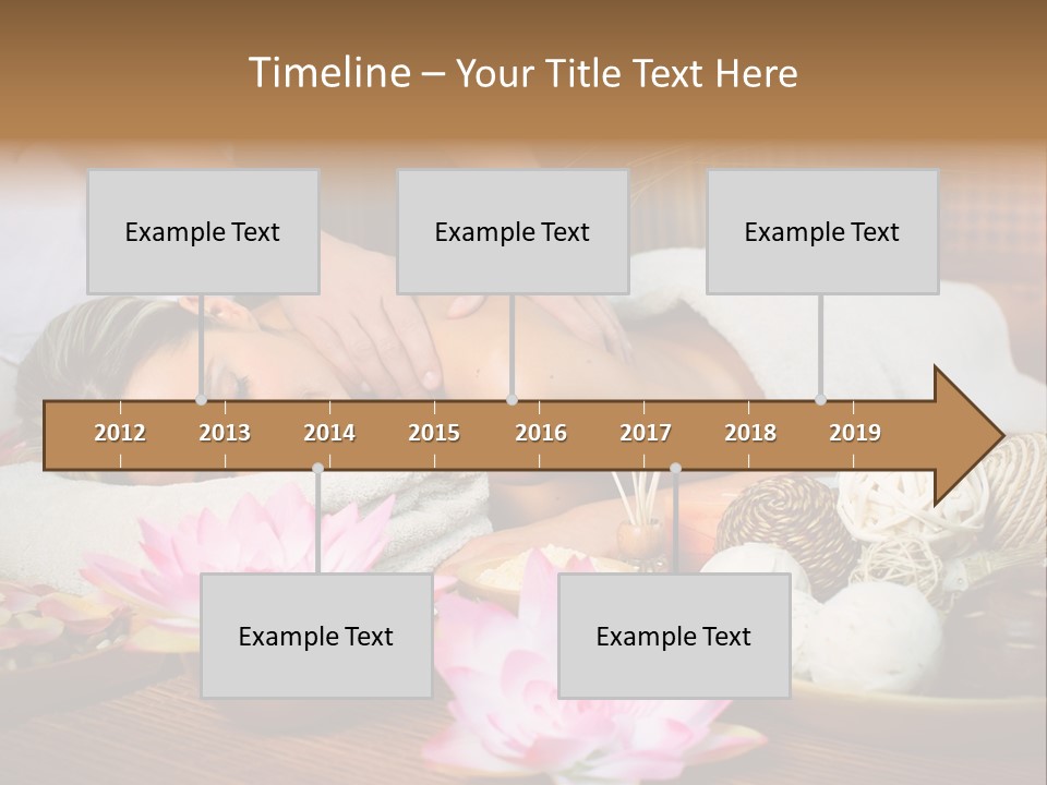 A Woman Getting A Back Massage At A Spa PowerPoint Template