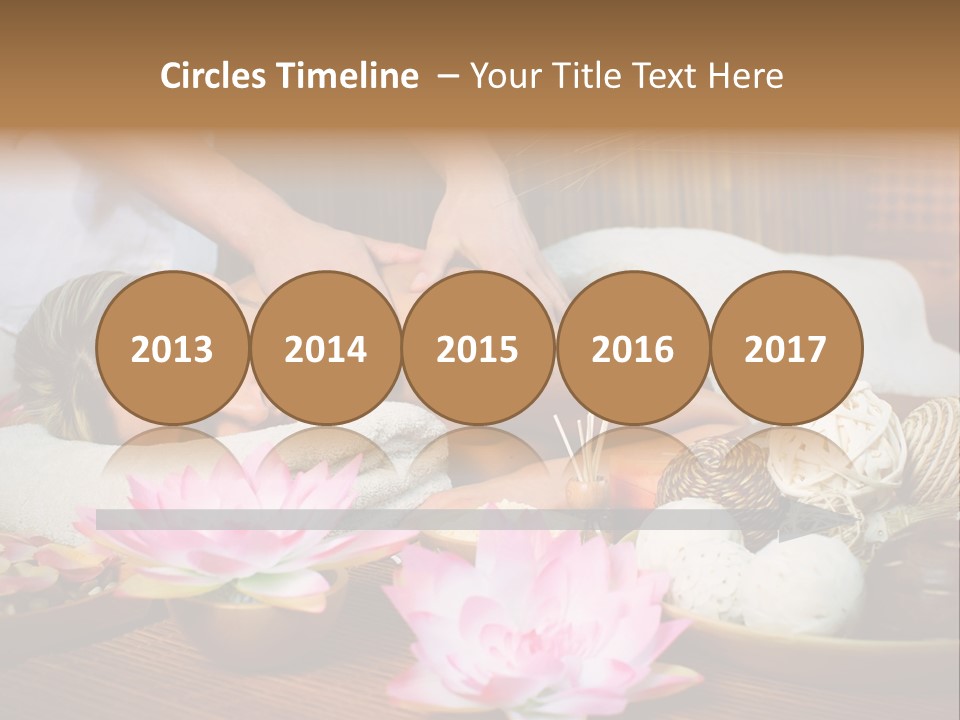 A Woman Getting A Back Massage At A Spa PowerPoint Template