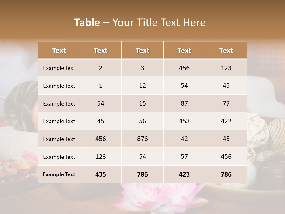 A Woman Getting A Back Massage At A Spa PowerPoint Template