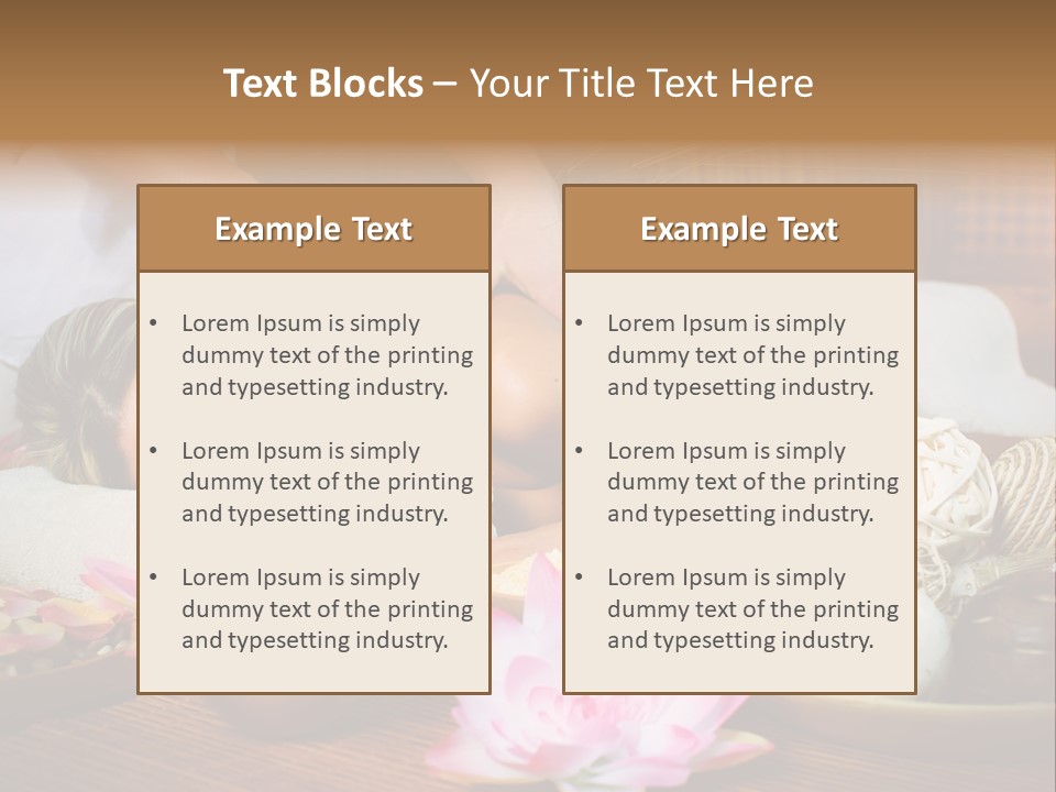 A Woman Getting A Back Massage At A Spa PowerPoint Template